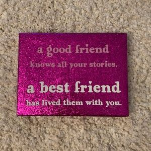 pink and sparkly sign